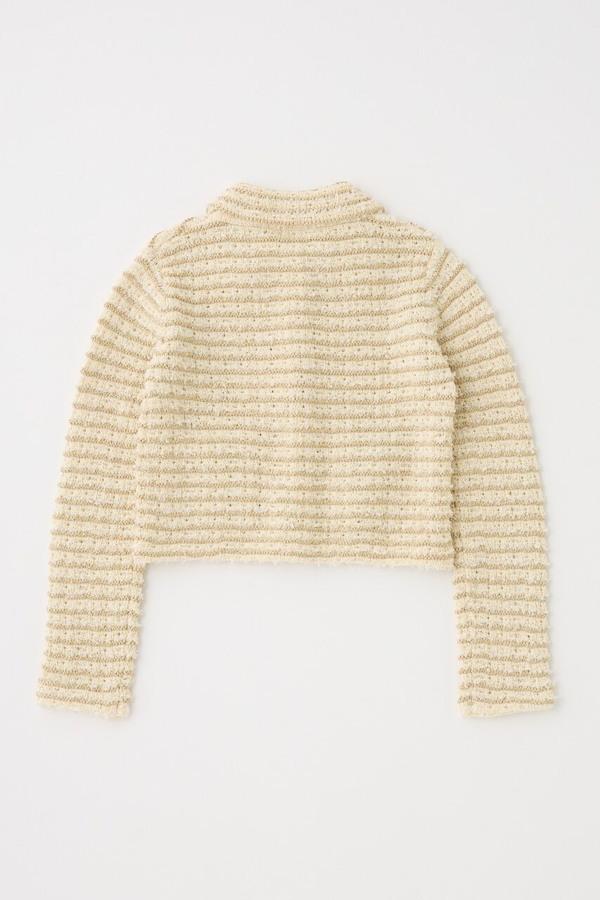 MOUSSY「TWEEDY ニットカーディガン」|ニット・セーター|