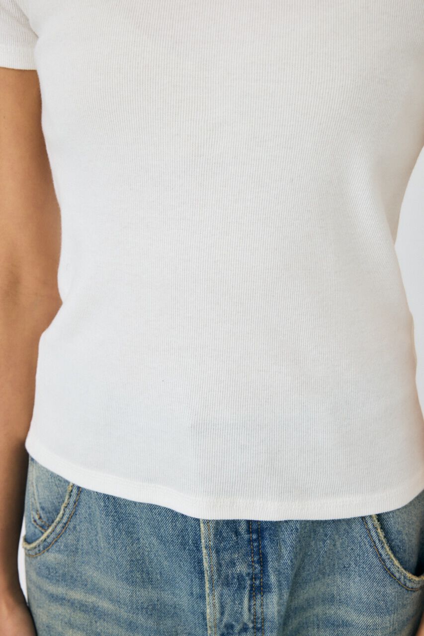 MOUSSY「BASIC RIB TEE」|Tシャツ・カットソー|