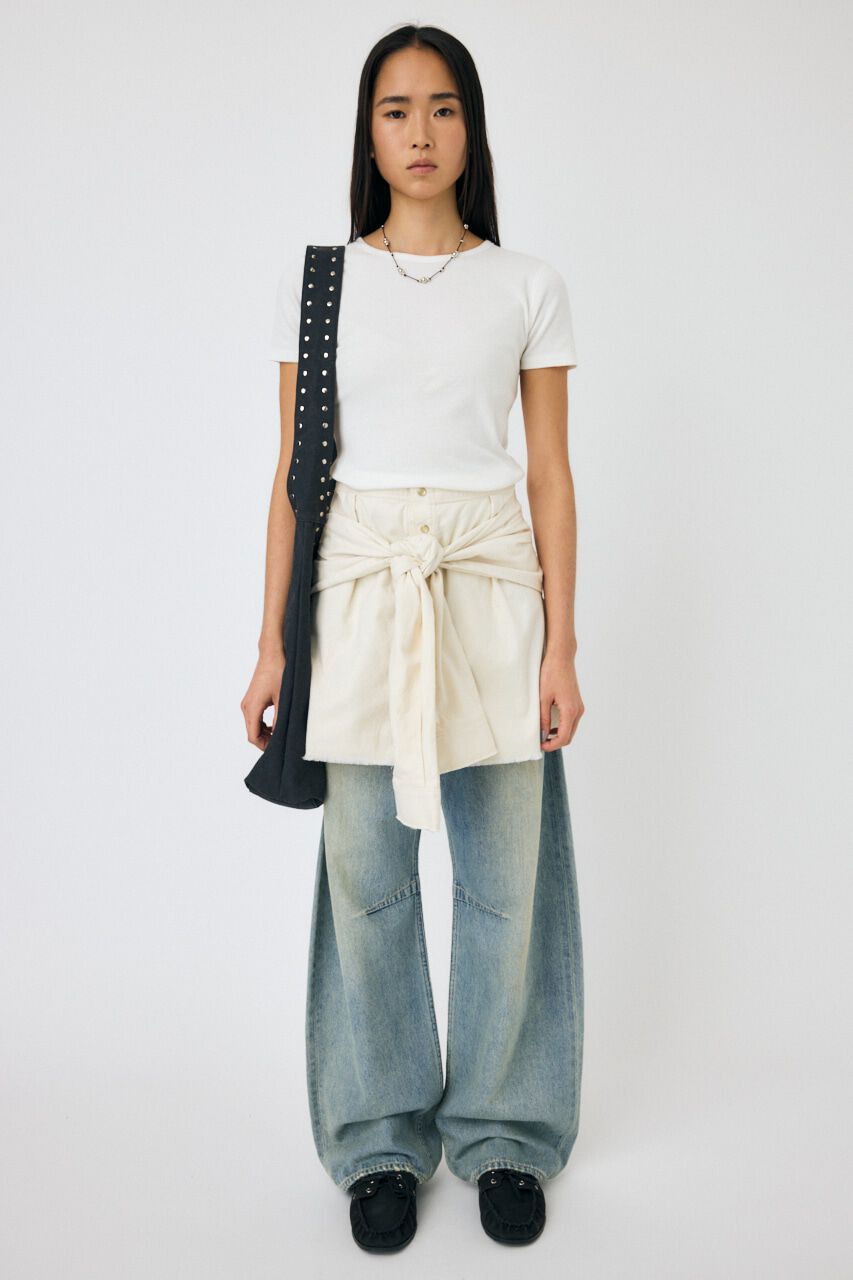 MOUSSY「BASIC RIB TEE」|Tシャツ・カットソー|