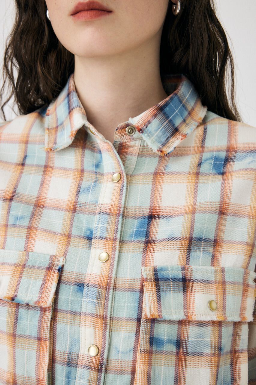 MOUSSY「BLEACH CHECK シャツ」|シャツ・ブラウス|