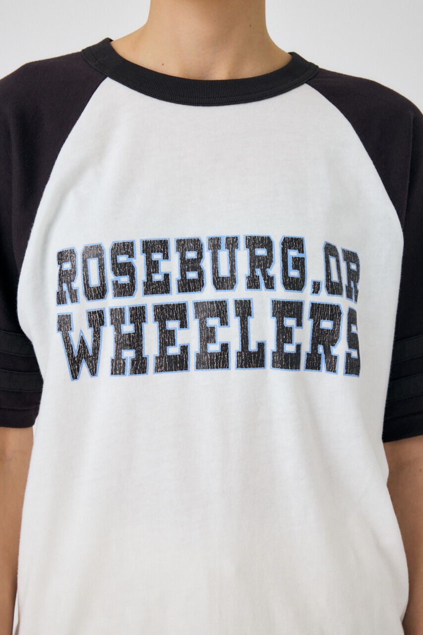 MOUSSY「WHEELERS ラグラン TEE」|Tシャツ・カットソー|