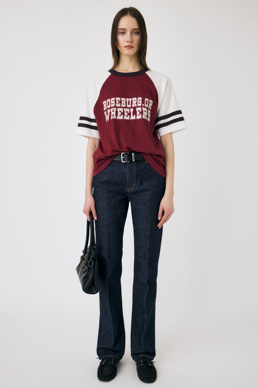 MOUSSY「WHEELERS ラグラン TEE」|Tシャツ・カットソー|