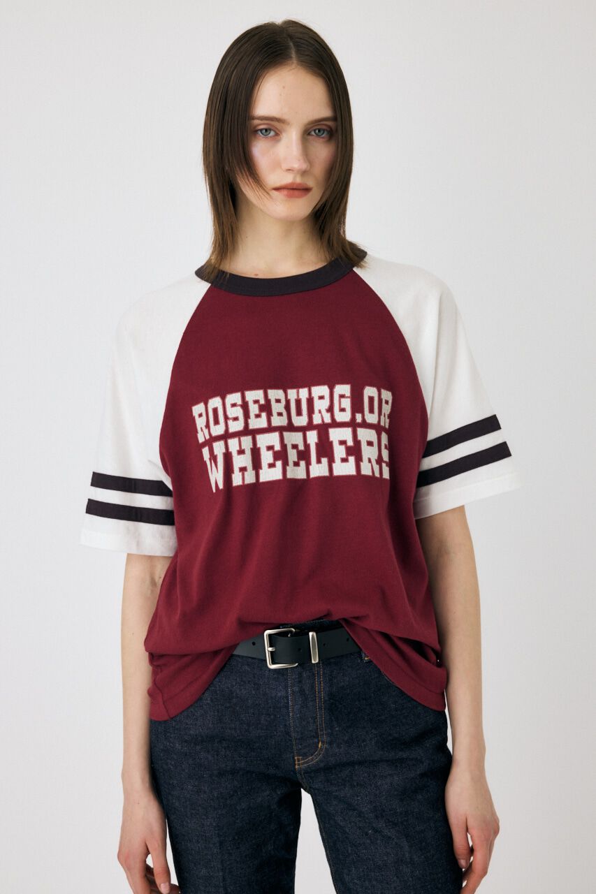 MOUSSY「WHEELERS ラグラン TEE」|Tシャツ・カットソー|