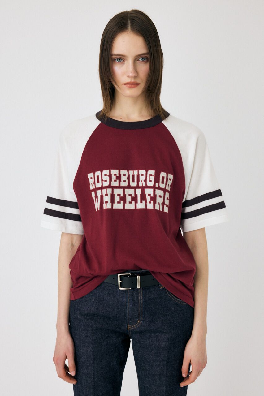 MOUSSY「WHEELERS ラグラン TEE」|Tシャツ・カットソー|