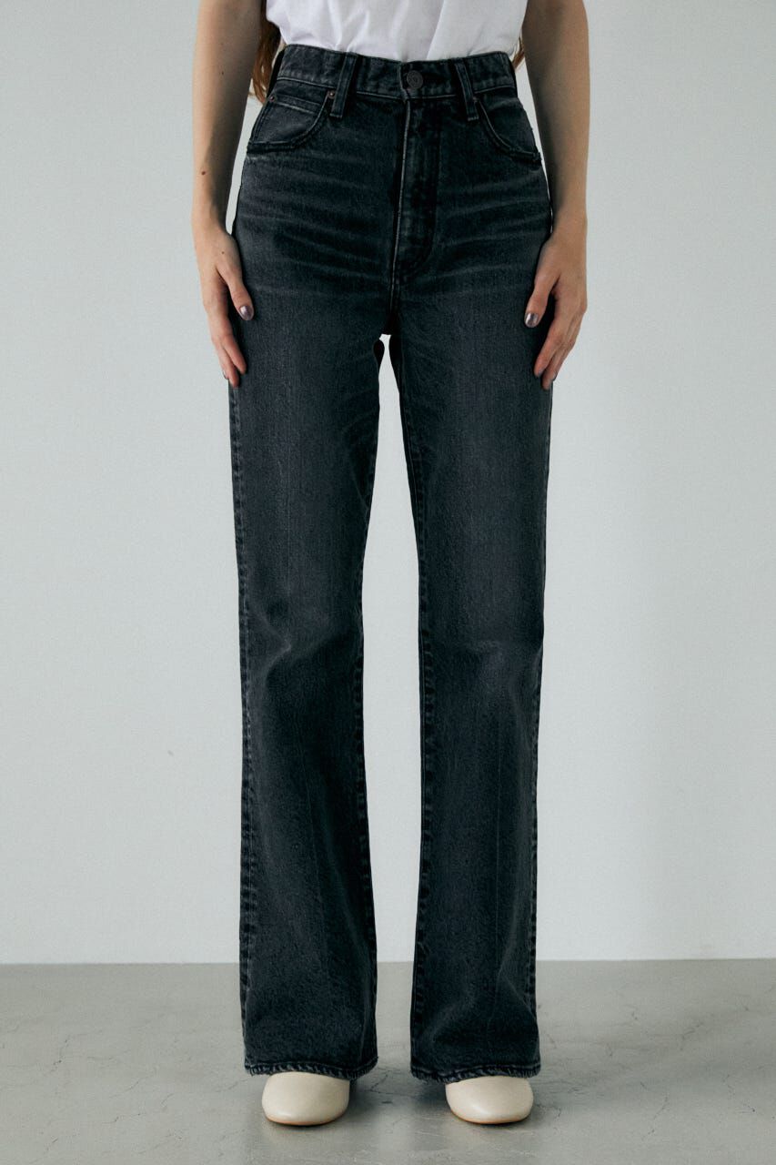 MOUSSY「MVS BLACK FLARE / ロングサイズ」|デニム|BLK