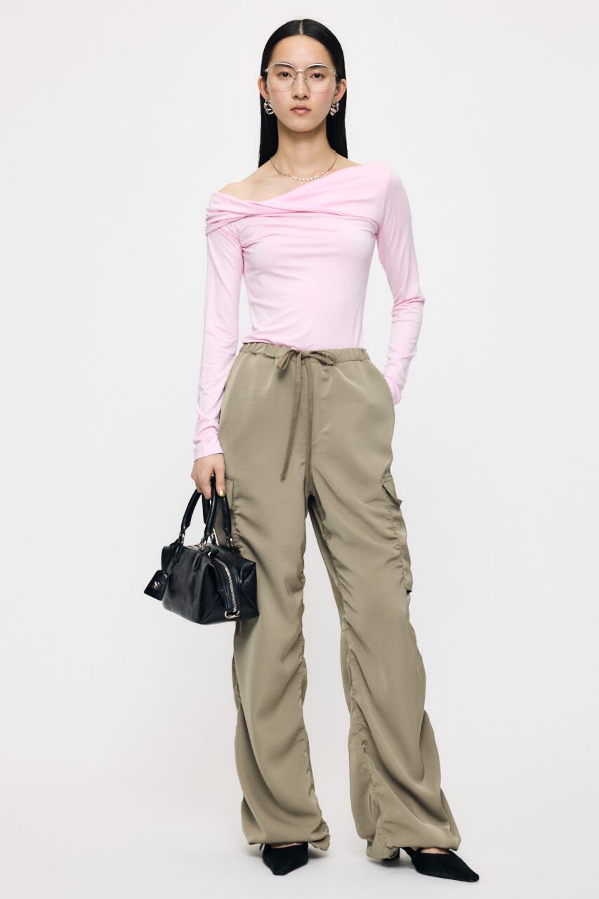 MOUSSY「ASYMMETRY TWIST NECK トップス」|Tシャツ・カットソー|