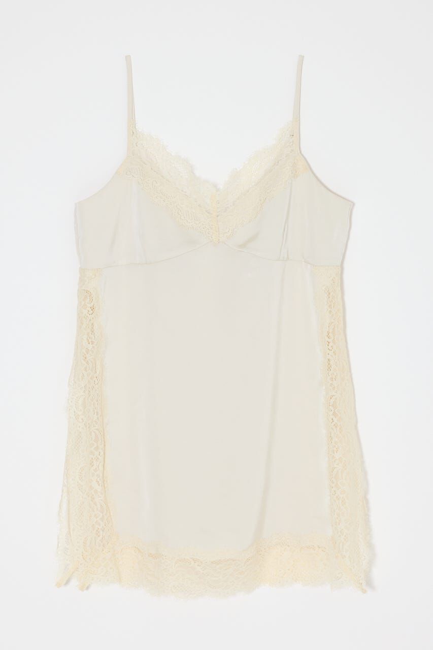 MOUSSY「LACE TRIM SATIN キャミ」|キャミソール|