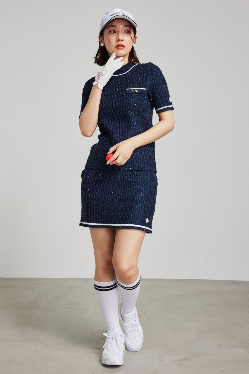 rienda「ニットツイードタイトJW/SK」|スカート|