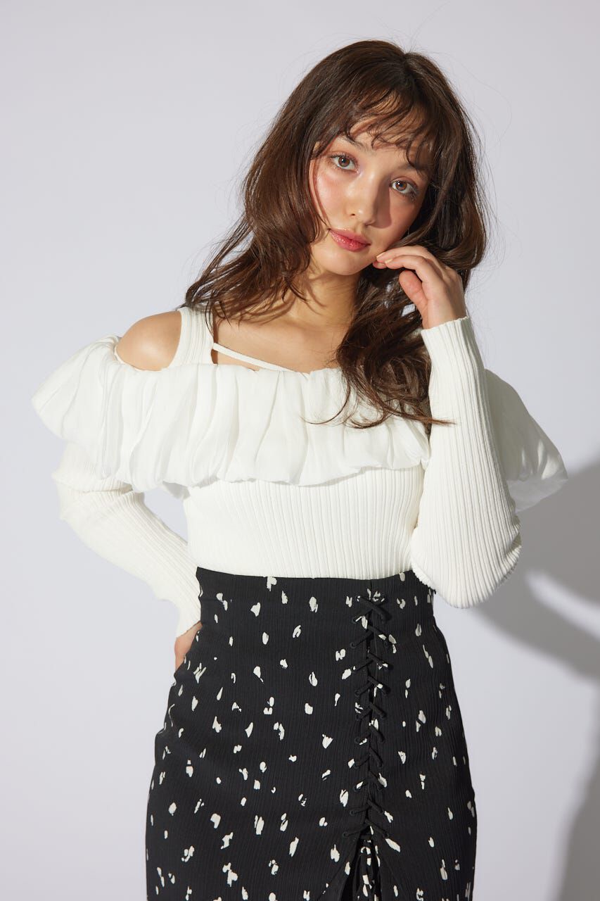 rienda「2WAYバルーンニットトップス」|ニット・セーター|