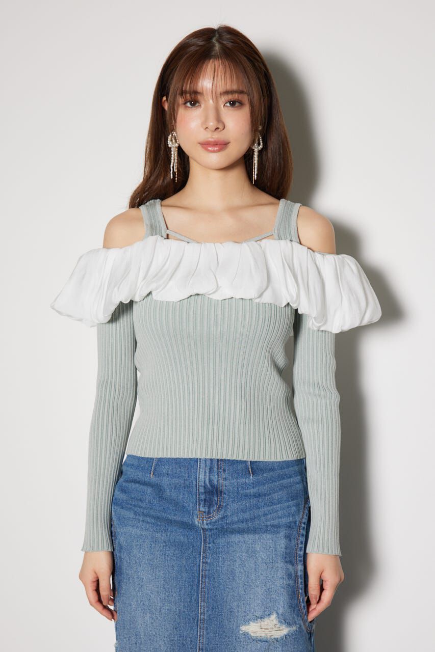 rienda「2WAYバルーンニットトップス」|ニット・セーター|