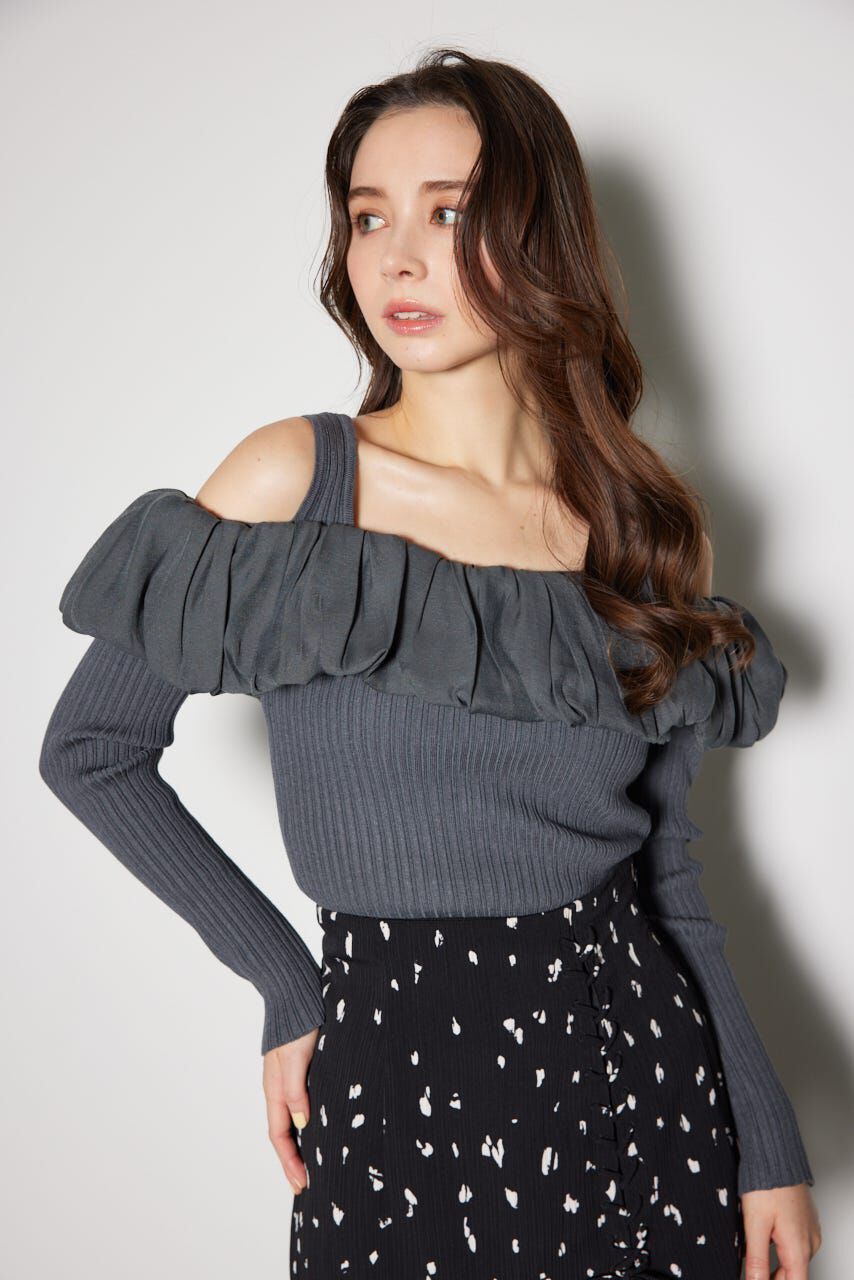 rienda「2WAYバルーンニットトップス」|ニット・セーター|