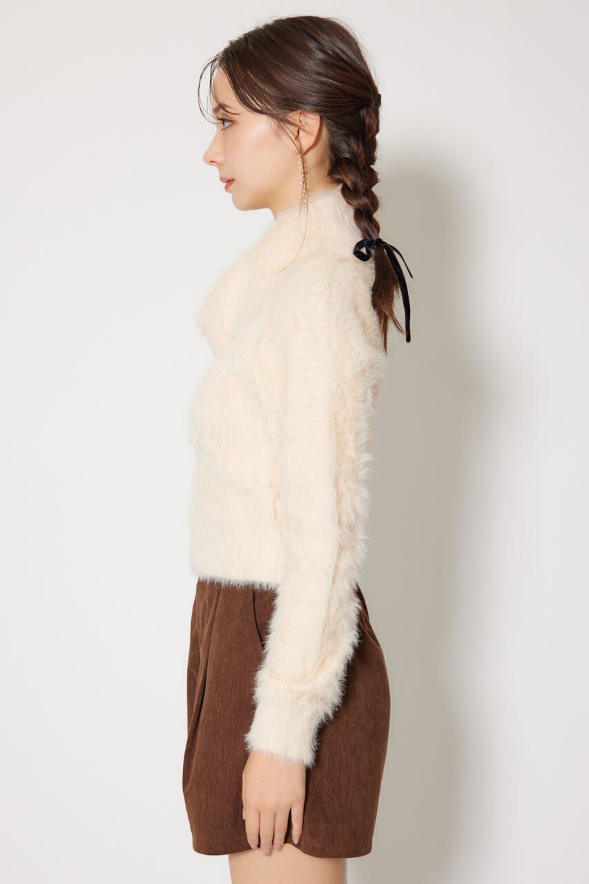 rienda「ボタニカルRロゴニットトップス」|ニット・セーター|