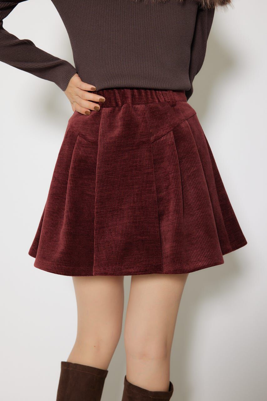 rienda「ボンディングコーデュロイミニスコートショートパンツ」|その他|