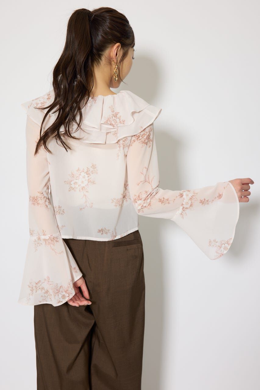 rienda「フリルカラートップス」|シャツ・ブラウス|