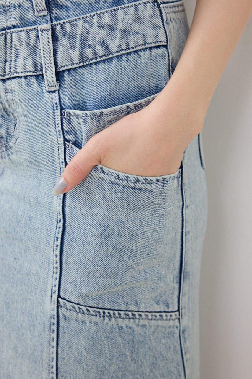 rienda「ダブルベルトマーメイドデニムスカート」|スカート|