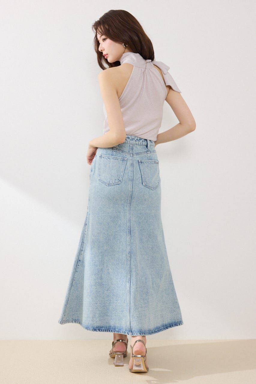 rienda「ダブルベルトマーメイドデニムスカート」|スカート|