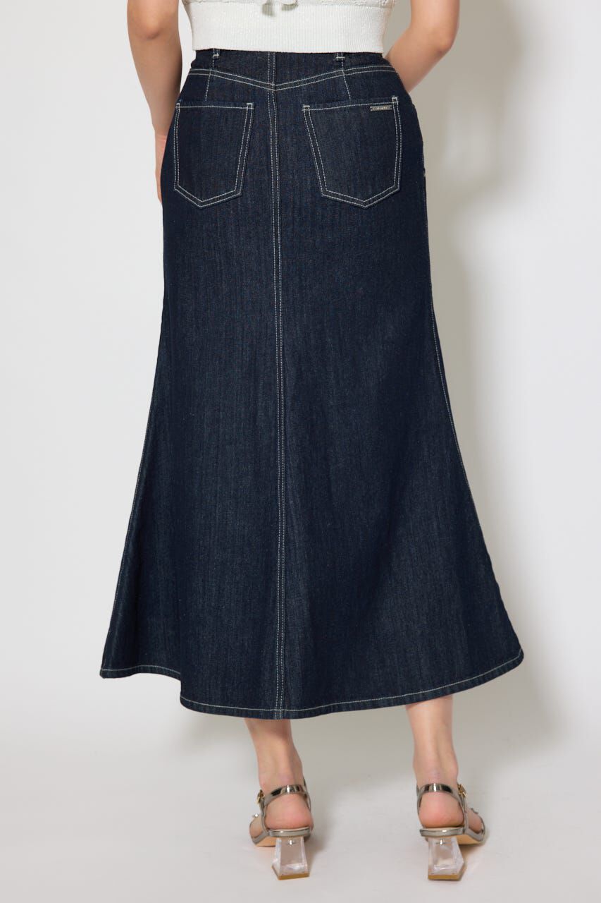 rienda「ダブルベルトマーメイドデニムスカート」|スカート|
