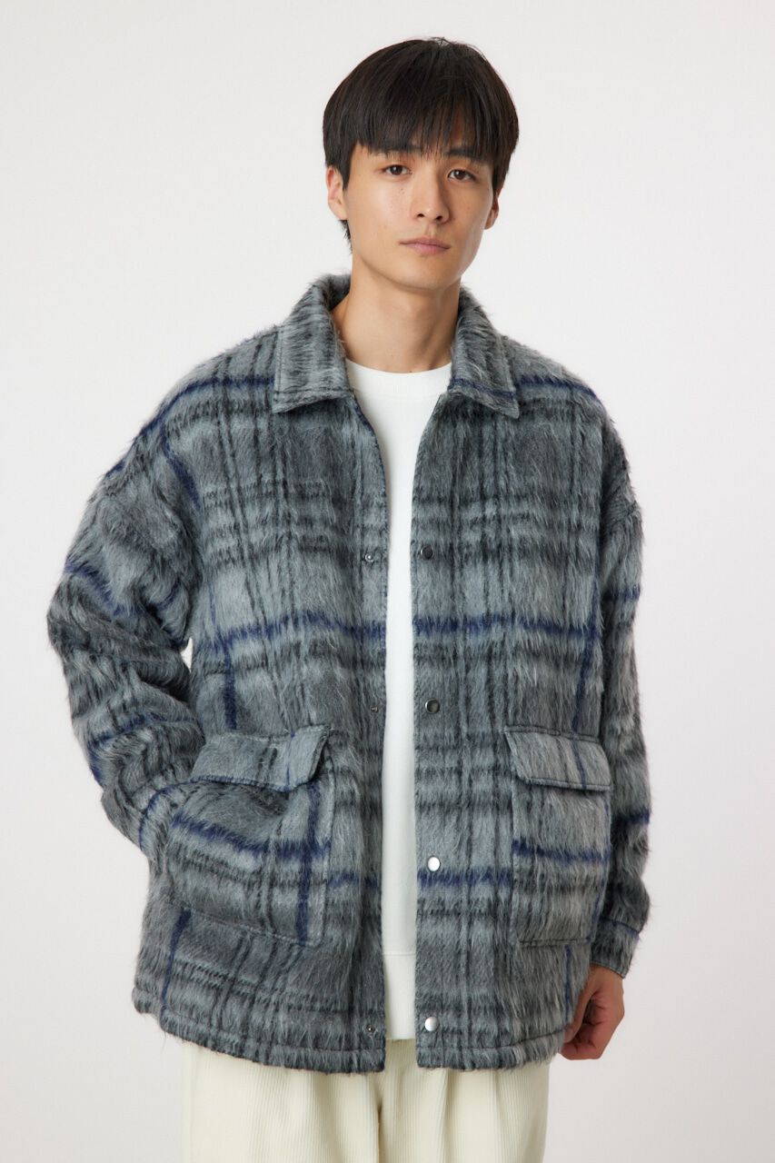 RODEO CROWNS「shaggy check ジャケット」|その他|GRY