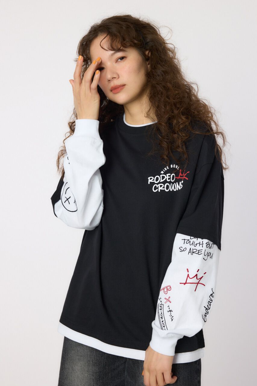 RODEO CROWNS「フェイクレイヤードロングスリーブTシャツ」|Tシャツ・カットソー|