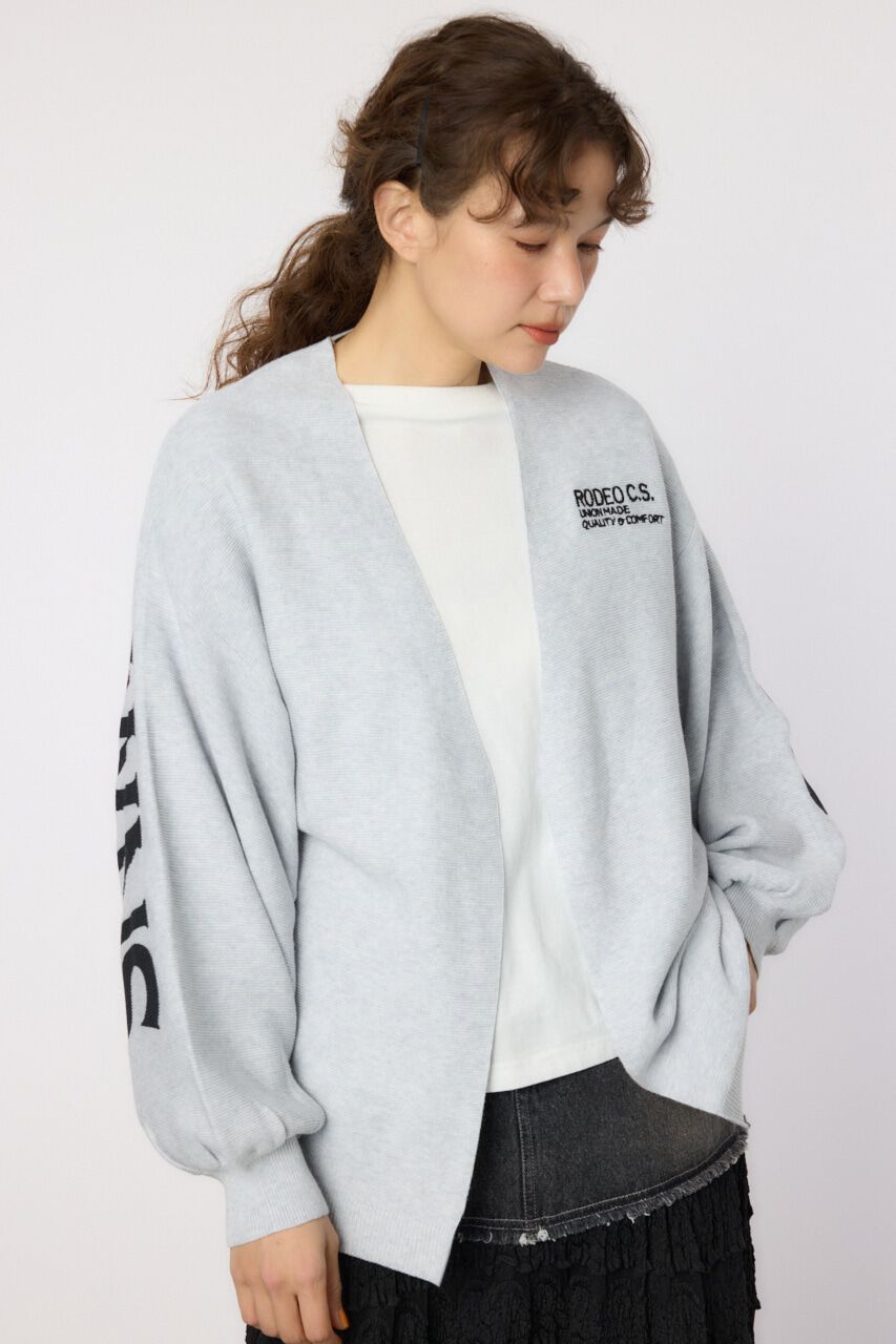 RODEO CROWNS「バックロゴドルマンニットカーディガン」|ニット・セーター|L/T.GRY1