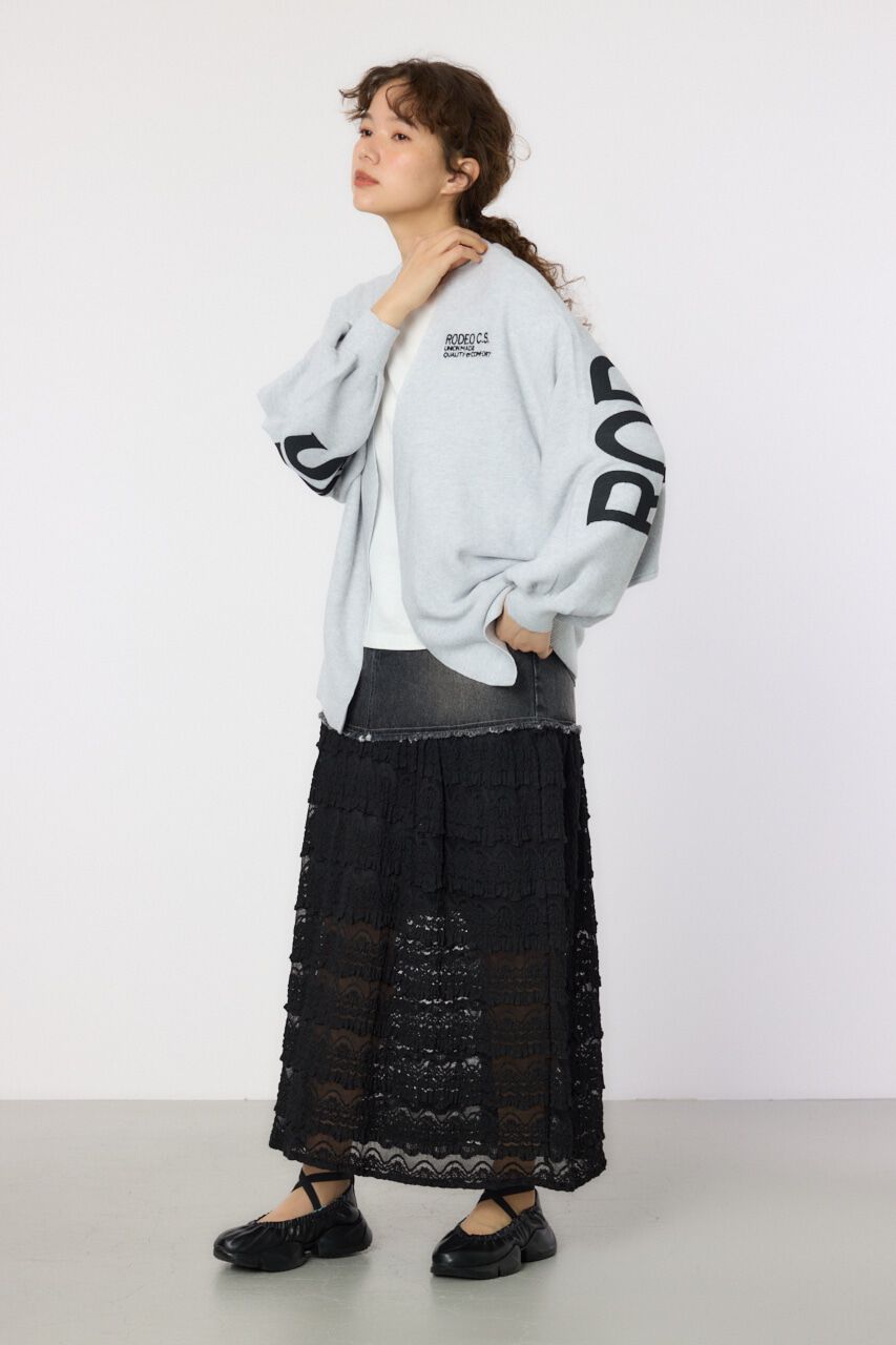 RODEO CROWNS「バックロゴドルマンニットカーディガン」|ニット・セーター|