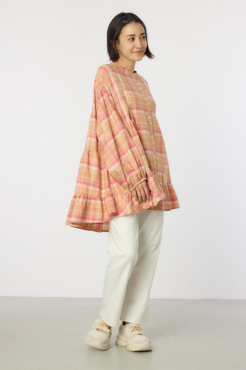 RODEO CROWNS「マルチチェックティアードチュニック」|シャツ・ブラウス|