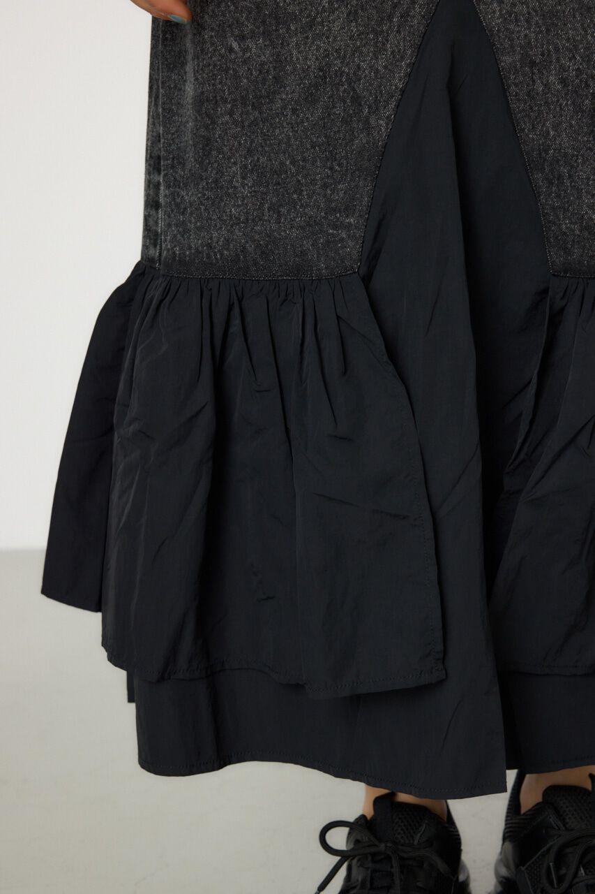 RODEO CROWNS「ケミカルデニム&times;ミリタリースカート」|スカート|