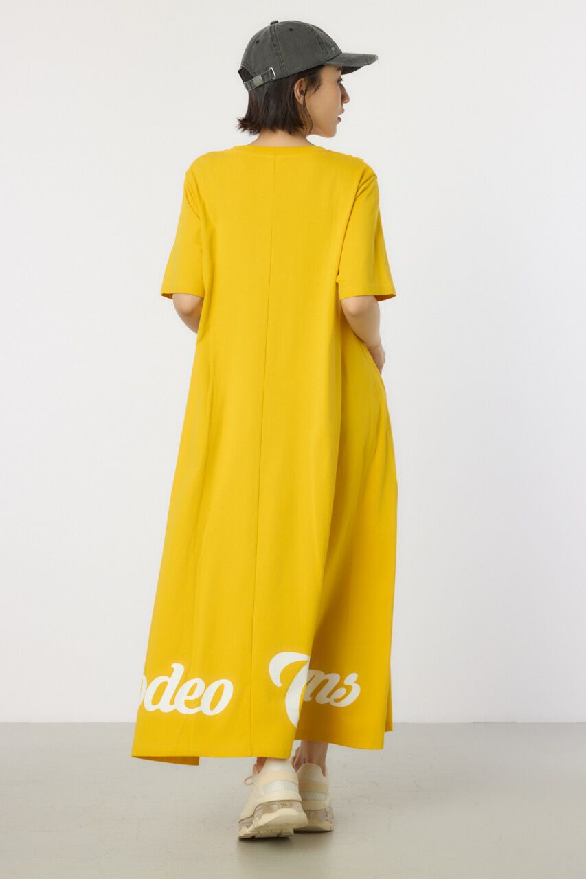RODEO CROWNS「Vネックスクリプトロゴマキシワンピース」|ワンピース|