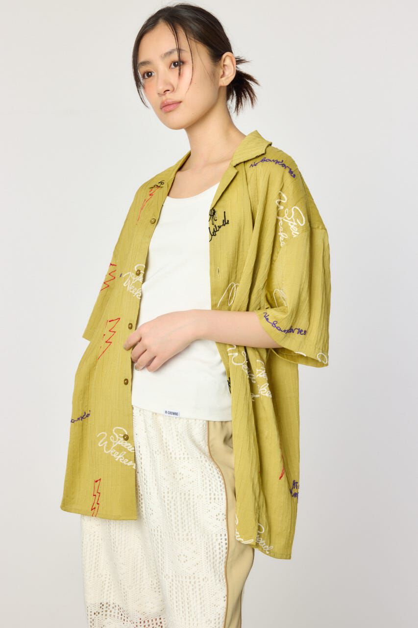 RODEO CROWNS「エンブロイダリーレタードシャツ」|シャツ・ブラウス|