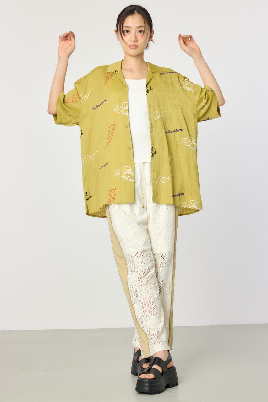 RODEO CROWNS「エンブロイダリーレタードシャツ」|シャツ・ブラウス|