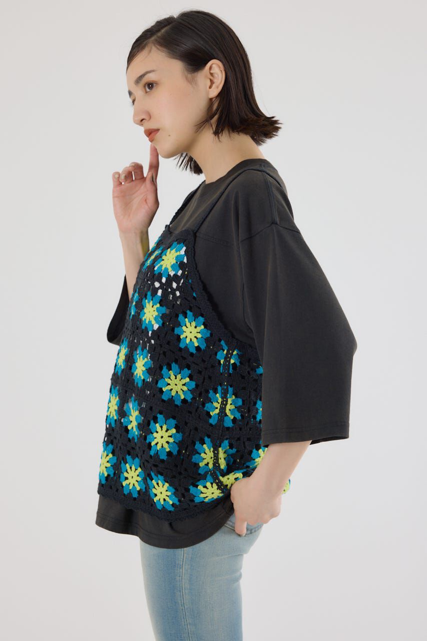 RODEO CROWNS「FLOWERクロシェキャミソール」|キャミソール|