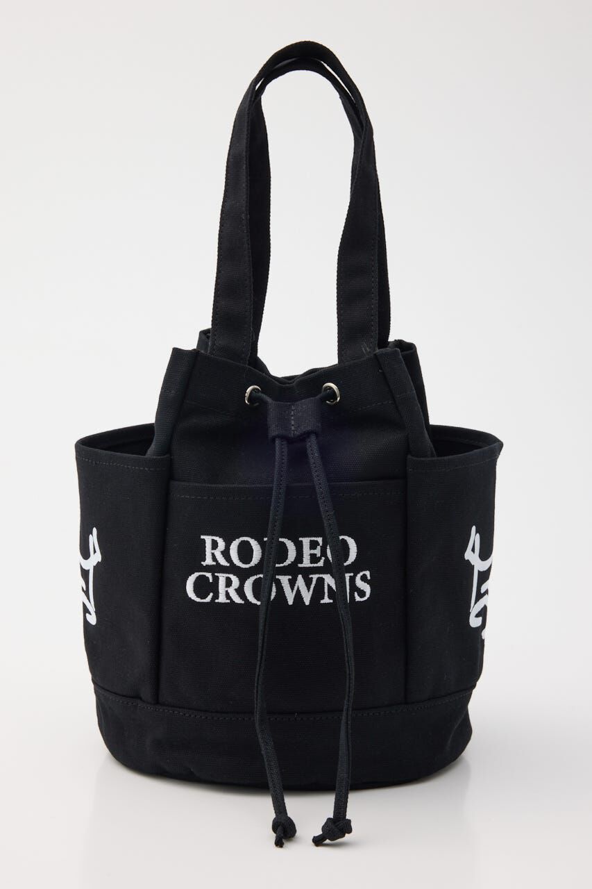 RODEO CROWNS「サイドポケットミドルトート」|その他|BLK