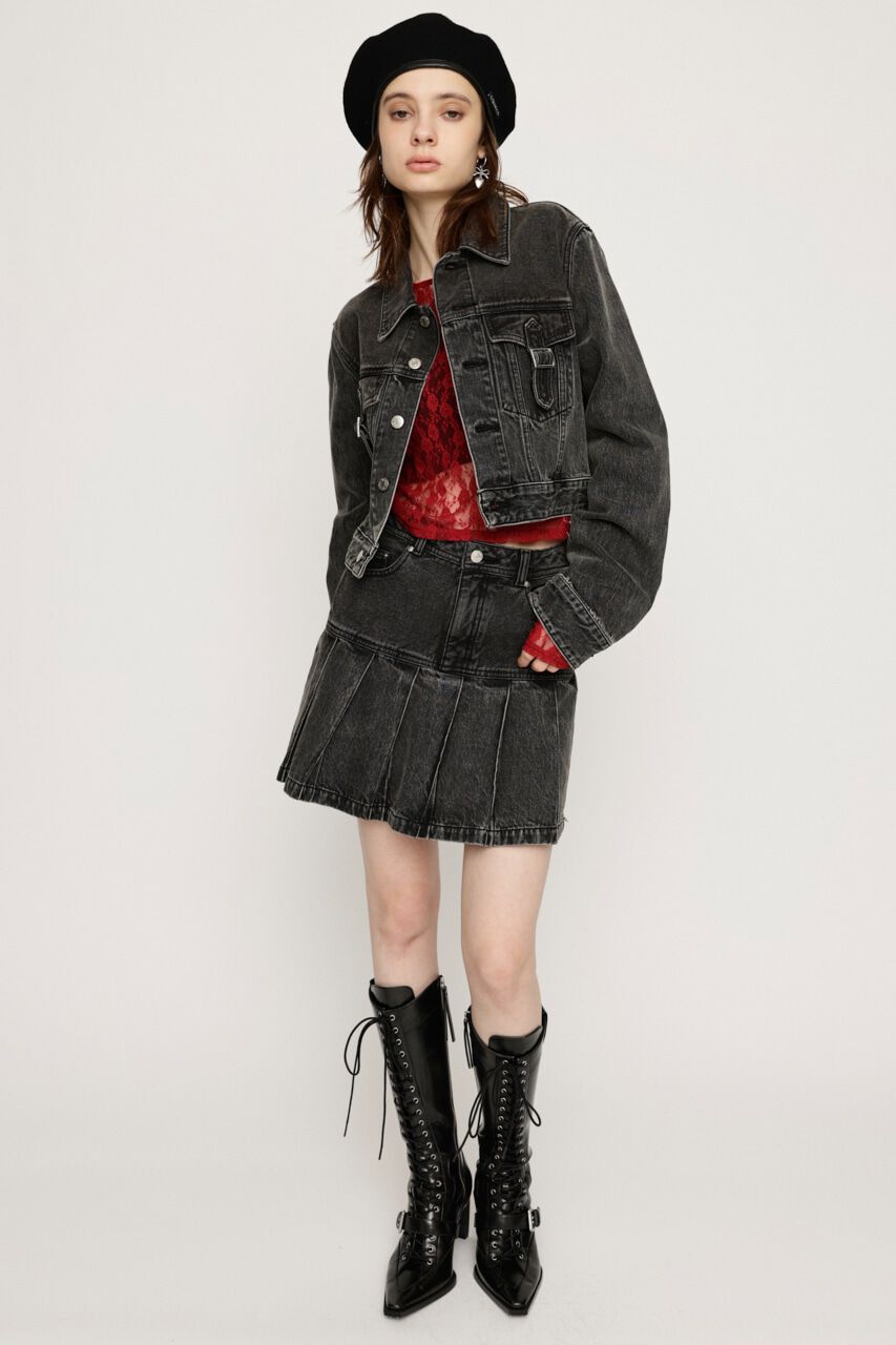 SLY「J／W OVER DYE ショートスカート」|スカート|