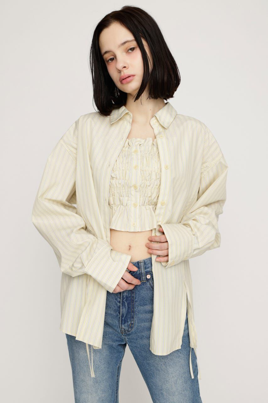 SLY「BUSTIER LAYERED GATHER シャツ」|シャツ・ブラウス|