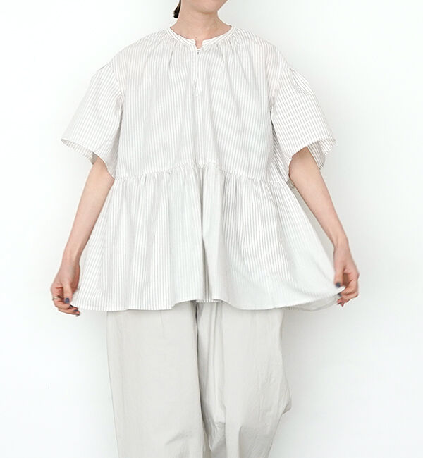 オオカミとフクロウ「オオカミとモリーヌの想い出」|シャツ・ブラウス|ストライプ