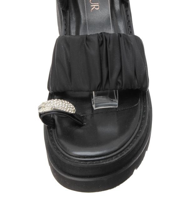 CALNAMUR「BIJOU RING GYATHER SPORTS SANDALS/ビジューリングギャザースポーツサンダル」|その他|