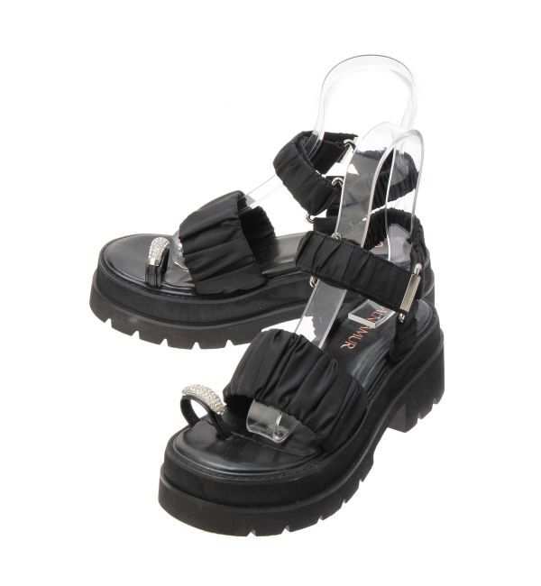 CALNAMUR「BIJOU RING GYATHER SPORTS SANDALS/ビジューリングギャザースポーツサンダル」|その他|