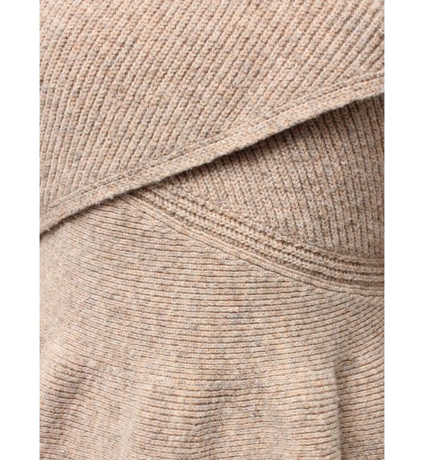 CALNAMUR「クロスデザインニットミニワンピース」|ワンピース|