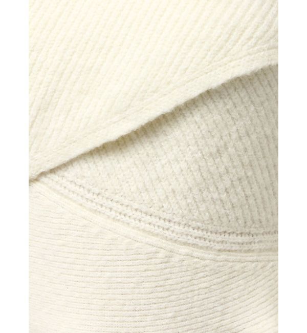 CALNAMUR「クロスデザインニットミニワンピース」|ワンピース|