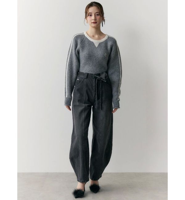 CALNAMUR「バックロゴジャガードユニフォームボディスーツ」|ニット・セーター|