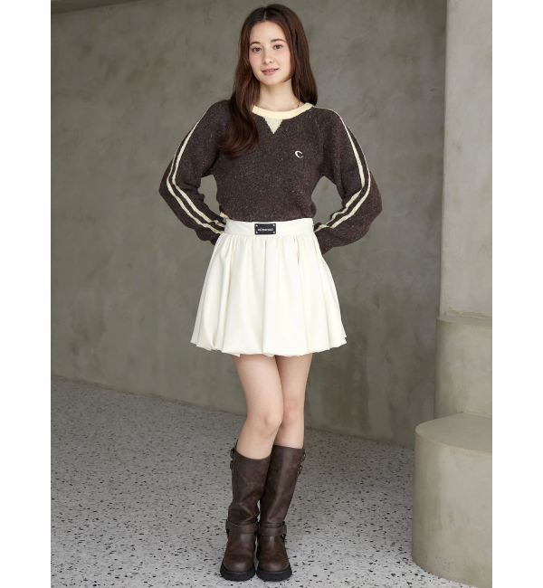 CALNAMUR「バックロゴジャガードユニフォームボディスーツ」|ニット・セーター|