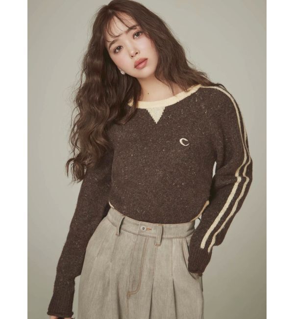 CALNAMUR「バックロゴジャガードユニフォームボディスーツ」|ニット・セーター|