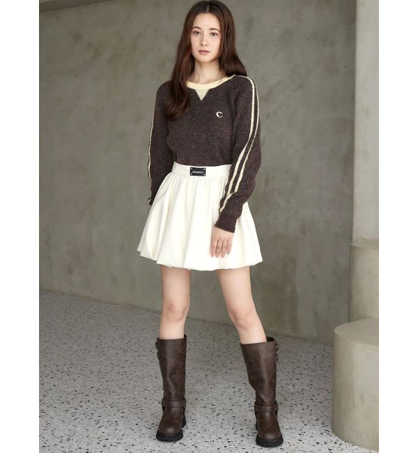 CALNAMUR「バックロゴジャガードユニフォームボディスーツ」|ニット・セーター|