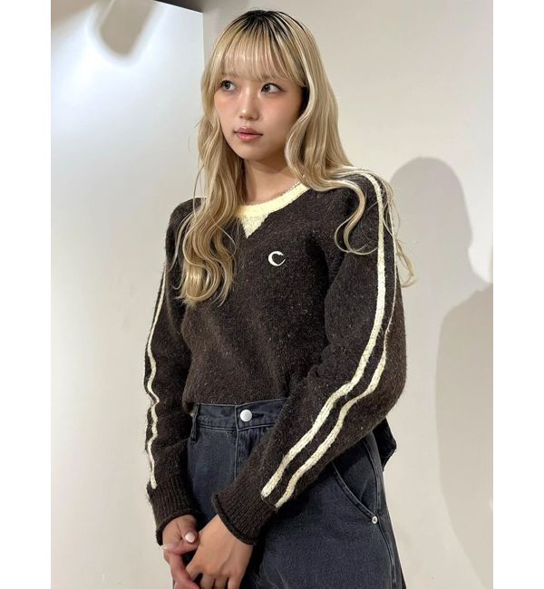 CALNAMUR「バックロゴジャガードユニフォームボディスーツ」|ニット・セーター|