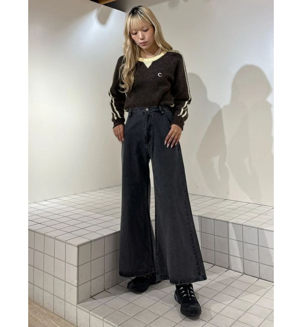 CALNAMUR「バックロゴジャガードユニフォームボディスーツ」|ニット・セーター|