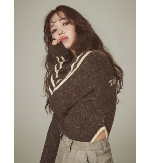 CALNAMUR「バックロゴジャガードユニフォームボディスーツ」|ニット・セーター|