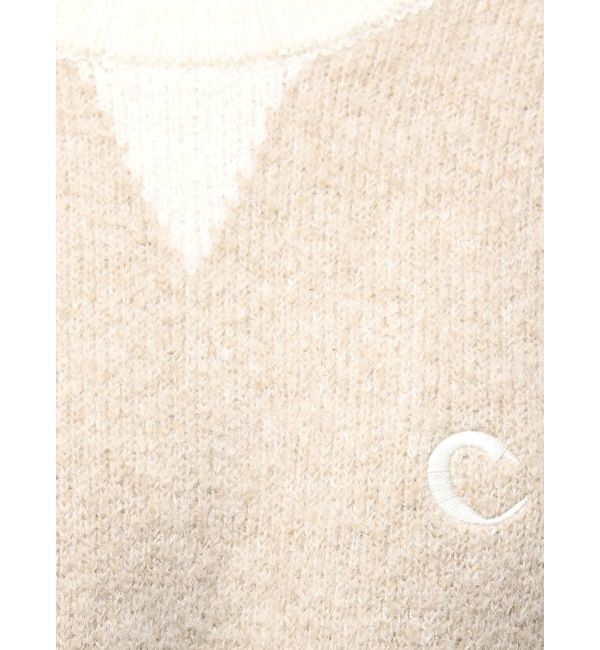 CALNAMUR「バックロゴジャガードユニフォームボディスーツ」|ニット・セーター|