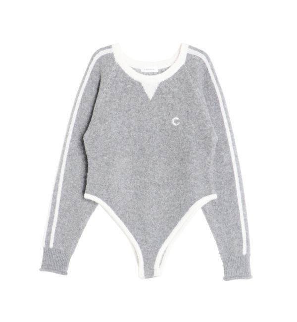 CALNAMUR「バックロゴジャガードユニフォームボディスーツ」|ニット・セーター|