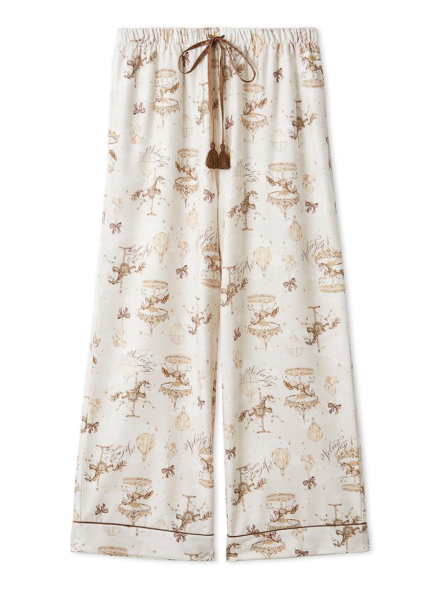 SNIDEL HOME「カルーセルプリントロングパンツ」|ルームウェア|
