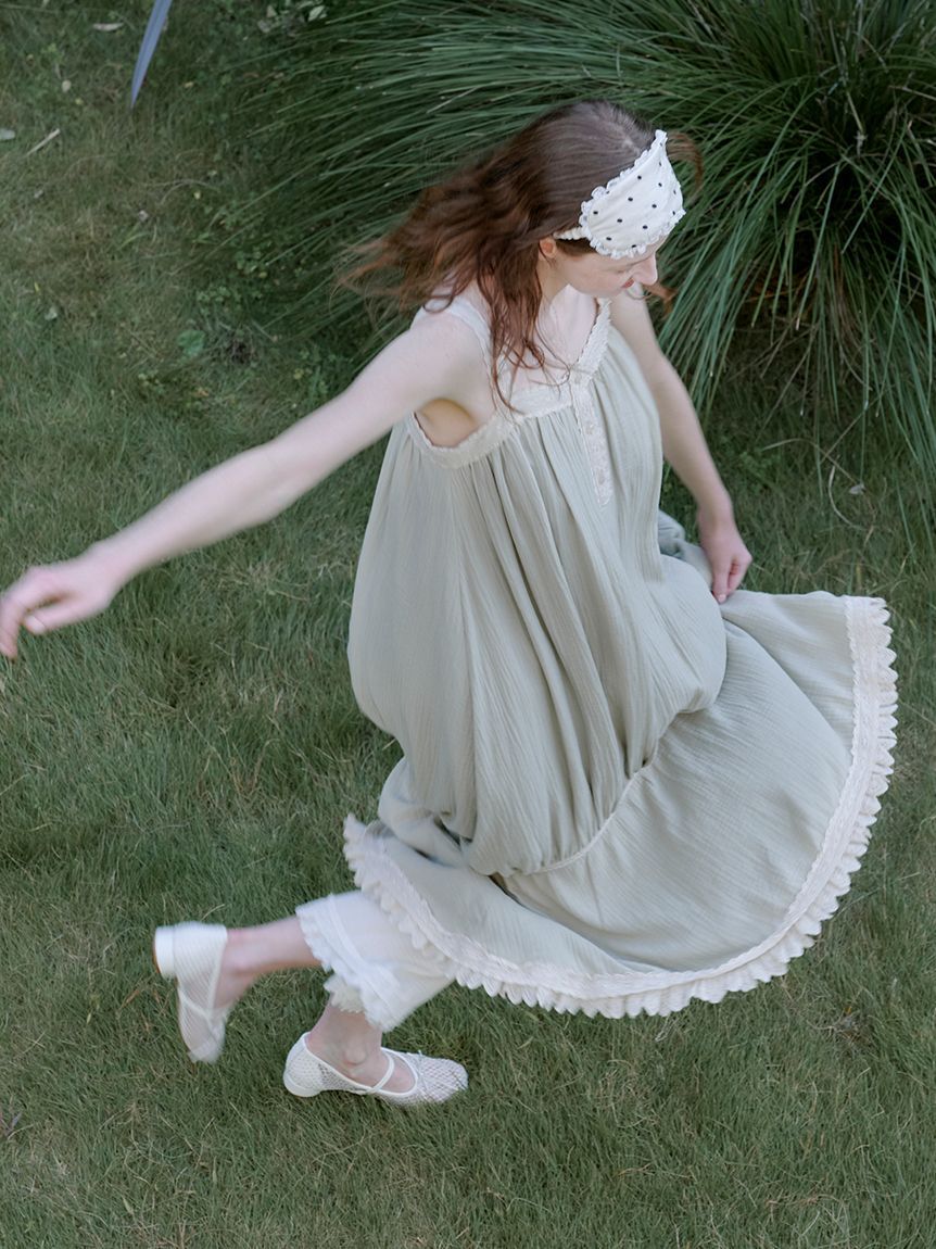 SNIDEL HOME「コットンガーゼマーメイドワンピース」|ルームウェア|